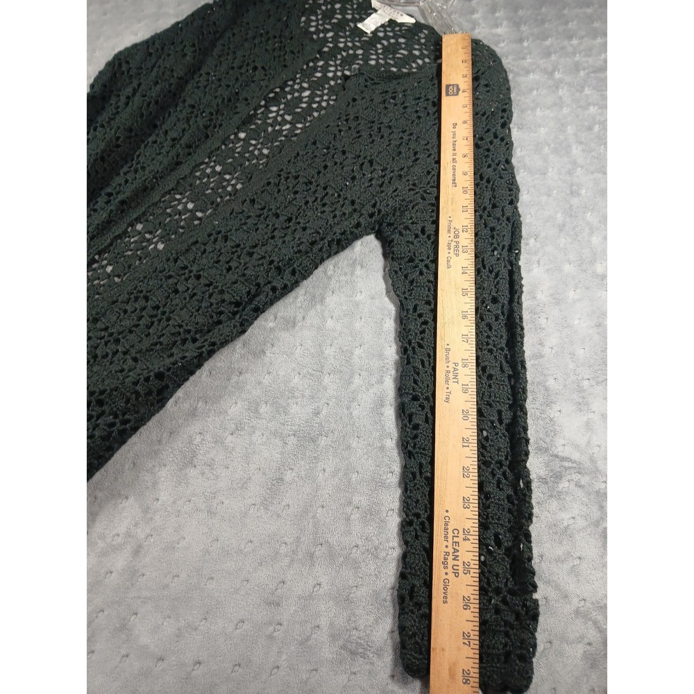 John Paul Richard SP Long Crochet Open Knit Cardigan Whimsigoth Cottagecore Boho - Picture 5 of 7